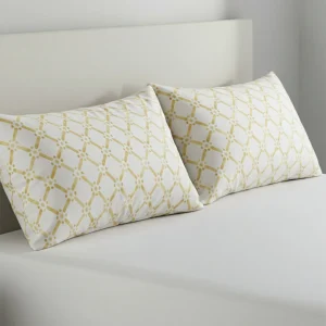 %100 Organik Pamuk Desenli 2’li Yastık Kılıfı