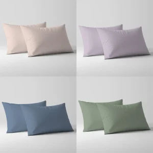 %100 Organik Pamuk 2’li Yastık Kılıfı Seti